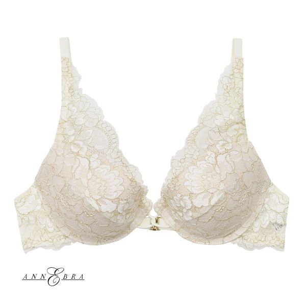 アンブラ ANNEBRA Timeless デコルテレース モールドカップブラジャー 総レース 単品