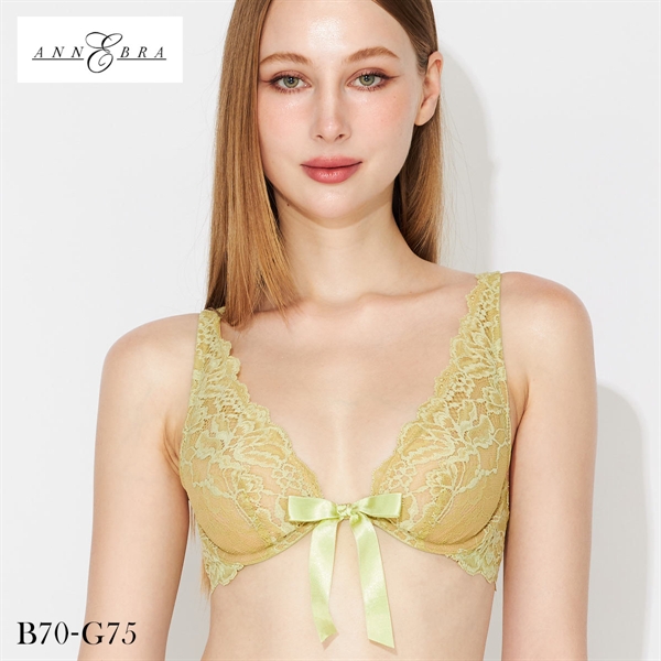 アンブラ Light Petal リボンレース ライトブラジャー ノンパテッドブラジャー ノンパテ 2way 大きいサイズ ランジェリー ANNEBRA