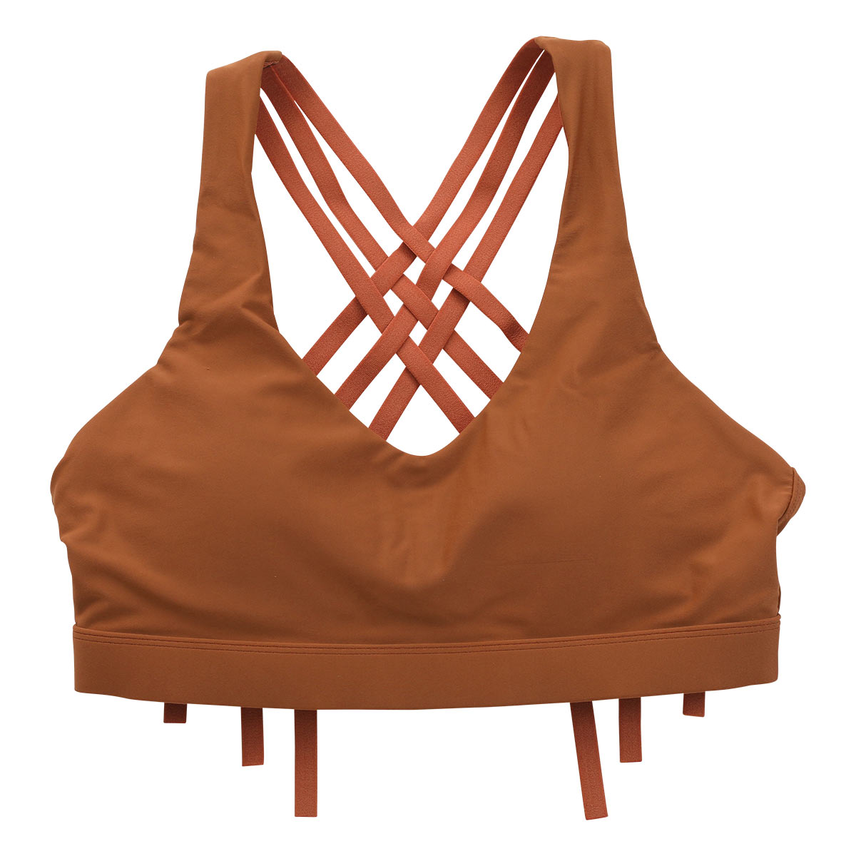 アンブラ ANNEBRA Saturn スポーツブラ ブラジャー レディース ノンワイヤー ヨガ トレーニング ランニング 単品 バッククロス(BR-ブラウン-S)