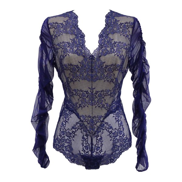 アンブラ ANNEBRA Zigzag2 シアーレース ボディスーツ テディ ランジェリー