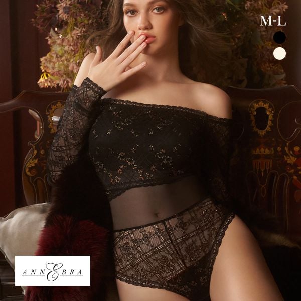 アンブラ Grace オフショル レース ボディスーツ テディ ANNEBRA