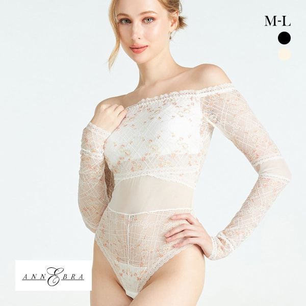 アンブラ Grace オフショル レース ボディスーツ テディ ANNEBRA