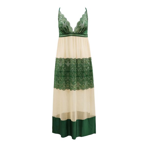 アンブラ ANNEBRA Olive シアー ロング ワンピース ランジェリー スリップ ルームウェア