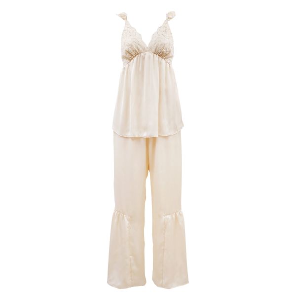アンブラ ANNEBRA Vintage ルームウェア ロングパンツセットアップ 上下セット