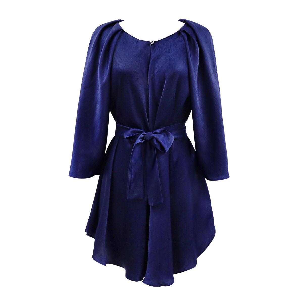 アンブラ ANNEBRA Zigzag2 ノーカラーガウン ルームウェア(NV-ネイビー-Free)