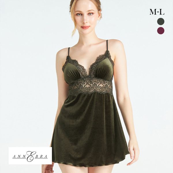 アンブラ Mystic ベロア×レースベビードール＆ショーツ ANNEBRA