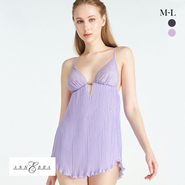 アンブラ Reflex プリーツベビードール＆ショーツ ANNEBRA