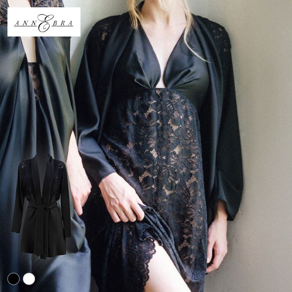 アンブラ Melodie レースコンビ ガウン レディース セクシー ルームウェア ANNEBRA