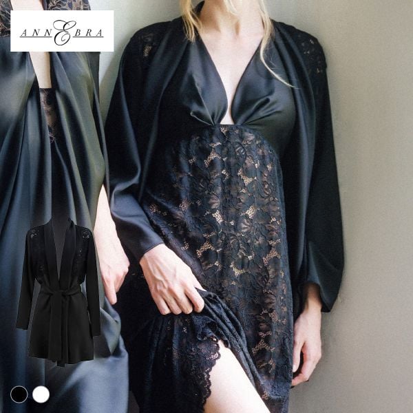 アンブラ Melodie レースコンビ ガウン レディース セクシー ルームウェア ANNEBRA