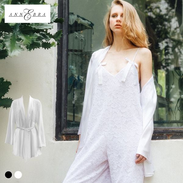 アンブラ Melodie レースコンビ ガウン レディース セクシー ルームウェア ANNEBRA