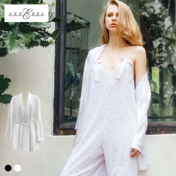 アンブラ Melodie レースコンビ ガウン レディース セクシー ルームウェア ANNEBRA