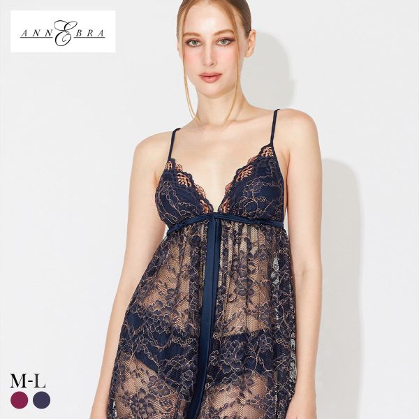 アンブラ In Your Heart 総レース ベビードール&ショーツ セット セットアップ キャミソール ランジェリー ルームウェア ANNEBRA