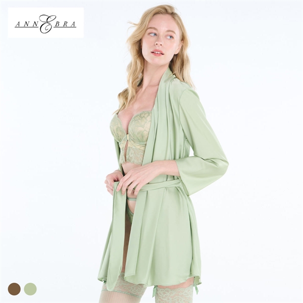 アンブラ Eucalyptus サテン ガウン レディース セクシー ルームウェア ANNEBRA 下着
