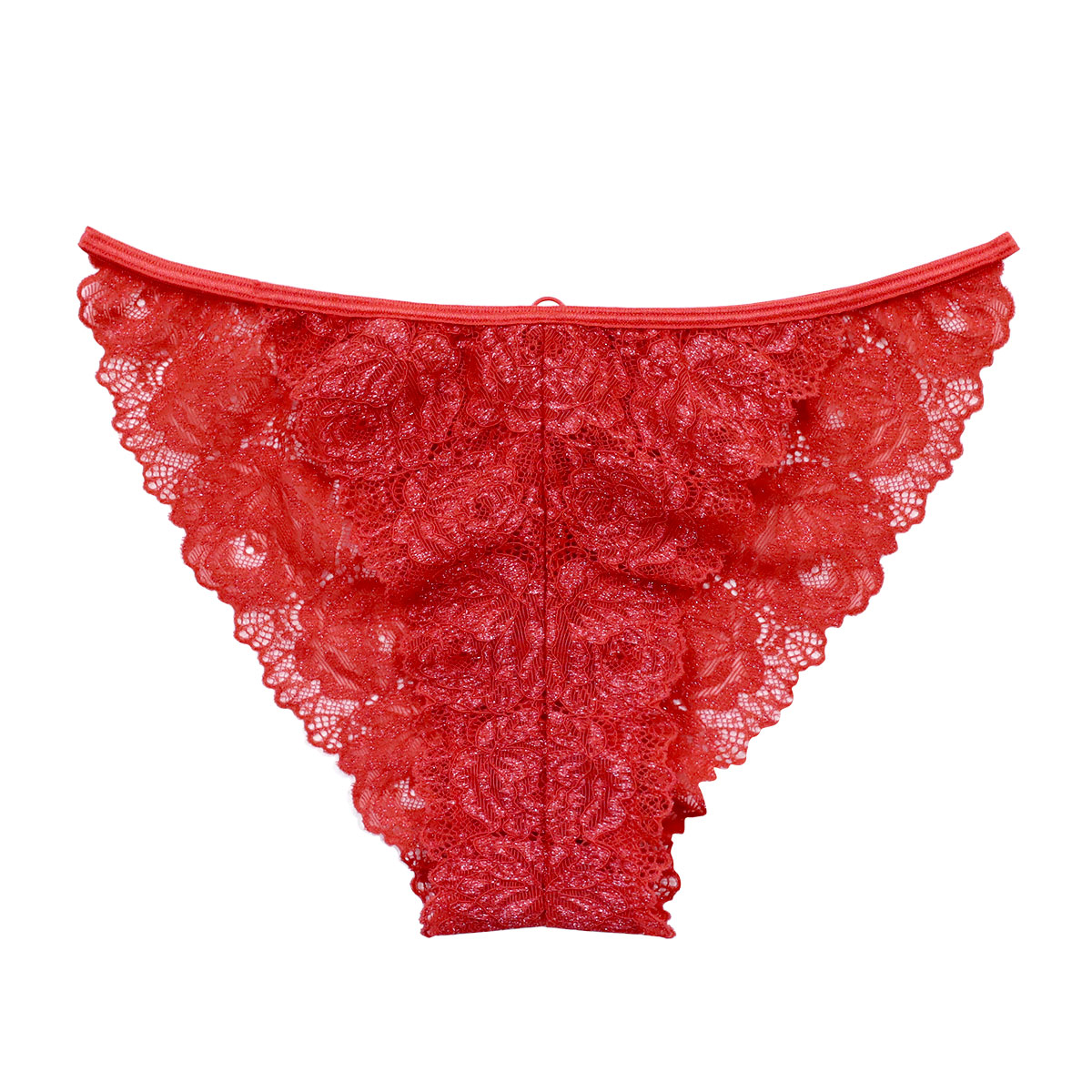 アンブラ ANNEBRA Love ショーツ ノーマル バックデザイン 総レース パンツ 単品 セクシー ランジェリー インポート プレゼント 彼女 下着 海外(RE-レッド-M)