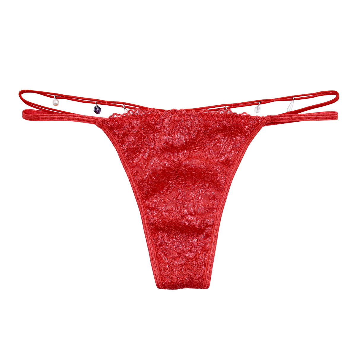 アンブラ ANNEBRA Love バックデザイン ショーツ Tバック ソング 総レース 単品 セクシー ランジェリー インポート プレゼント 彼女 下着 海外(RE-レッド-M)