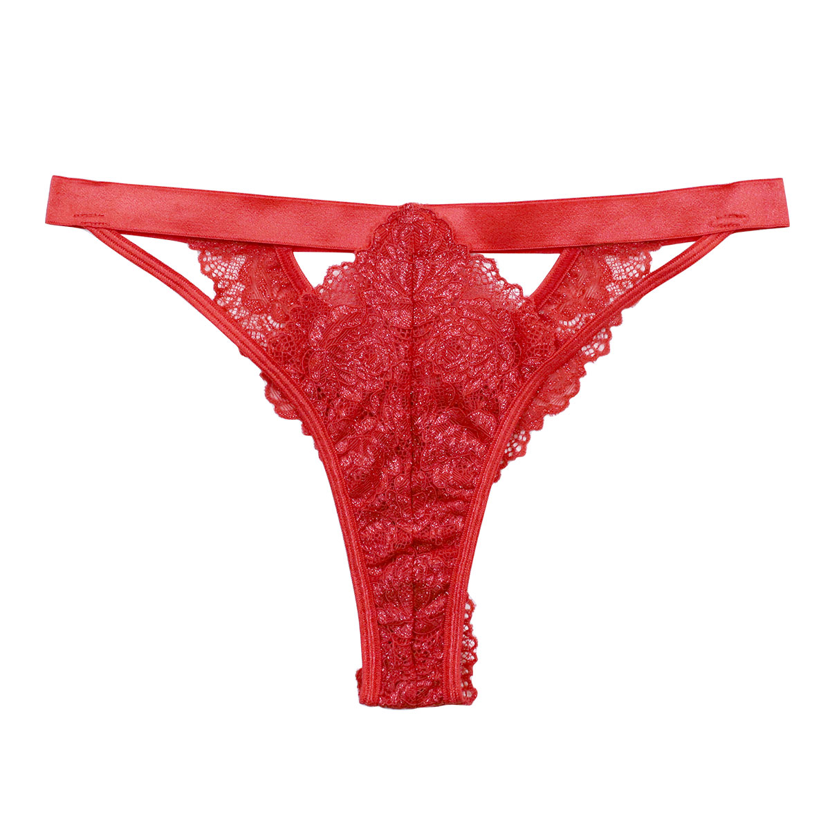 アンブラ ANNEBRA Love オープンデザイン ショーツ Tバック ソング 総レース 単品 セクシー ランジェリー インポート プレゼント 彼女(RE-レッド-M)