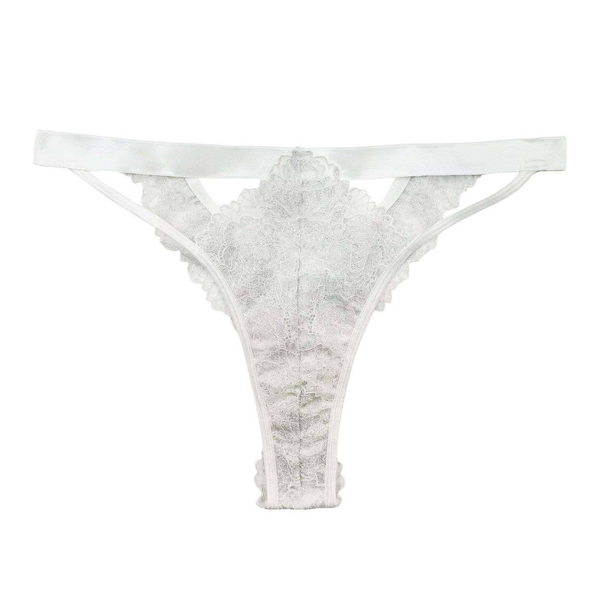 アンブラ ANNEBRA Love オープンデザイン ショーツ Tバック ソング 総レース 単品 セクシー ランジェリー インポート プレゼント 彼女(WH-ホワイト-M)