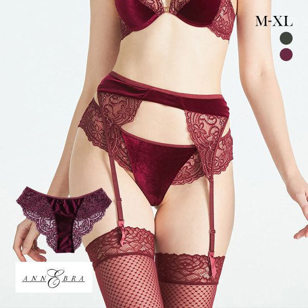 アンブラ Mystic ベロア×レースショーツ ANNEBRA