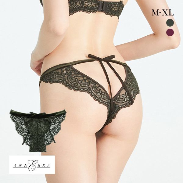 アンブラ Mystic ベロア×レース バックデザインショーツ ANNEBRA