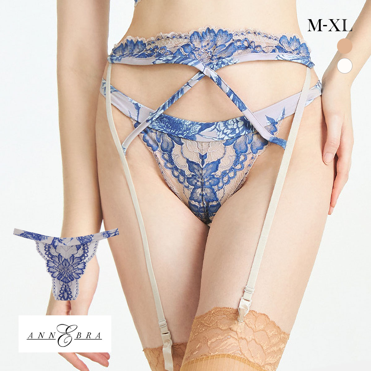アンブラ Femininity バックリボンレースソング ANNEBRA(GY-グレー-M)