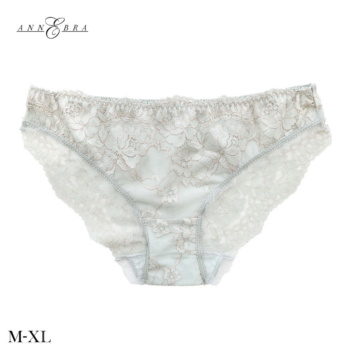 アンブラ Belladonna レース ノーマルショーツ レディース セクシー 総レース 大きいサイズ レース ANNEBRA 下着(LGR-薄グリーン-M)