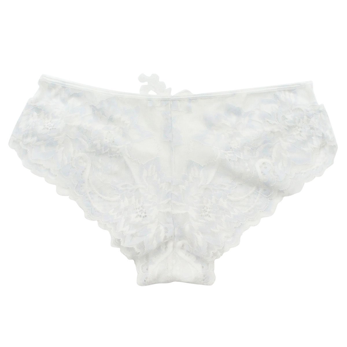アンブラ ANNEBRA Lily バックモチーフ デザインボーイレッグ ショーツ 単品(WH-ホワイト-M)