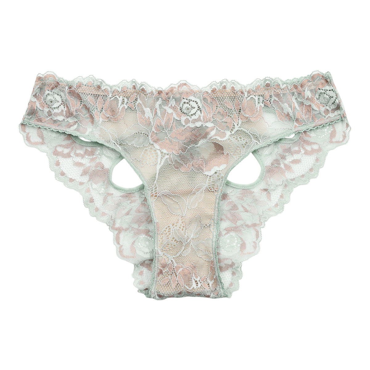アンブラ ANNEBRA Rose3 バックオープン デザインショーツ 単品(GR-グリーン-M)