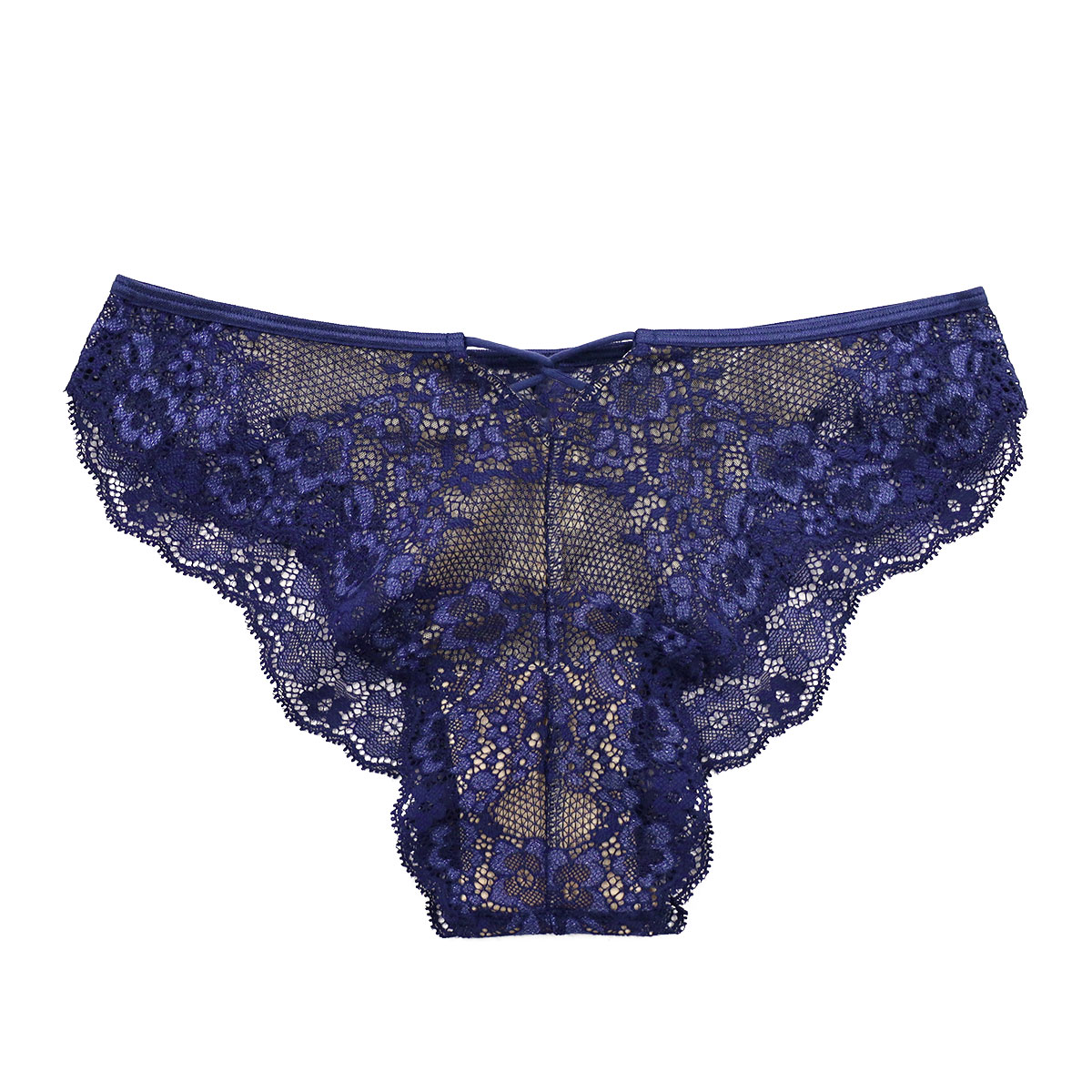 アンブラ ANNEBRA Zigzag2 ノーマルショーツ 総レース 単品(NV-ネイビー-M)