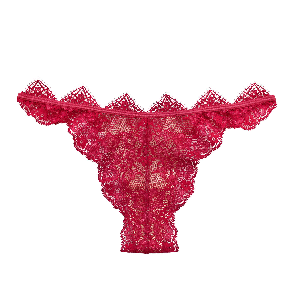 アンブラ ANNEBRA Zigzag2 モチーフレース ソング Tバック 単品(RE-レッド-M)