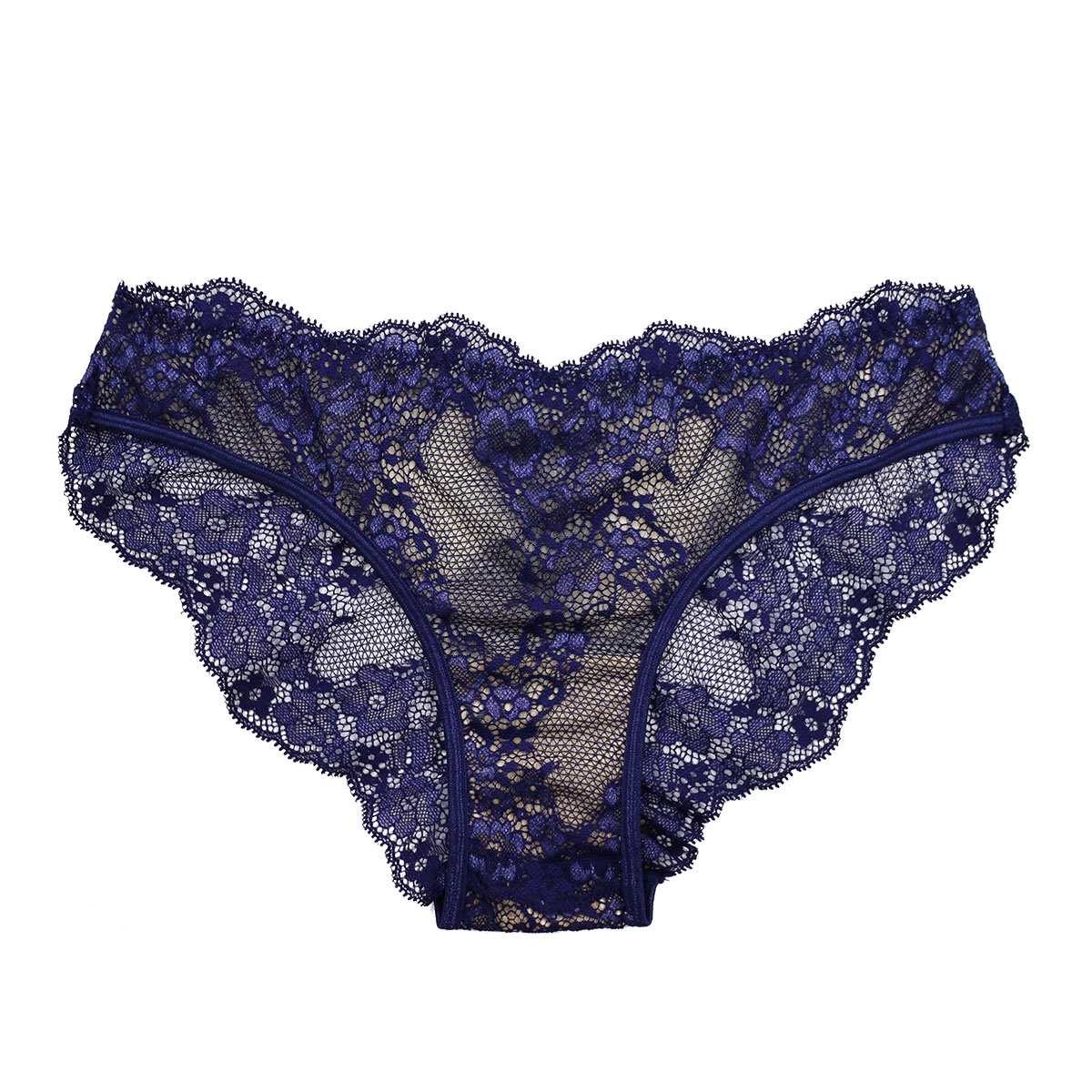 アンブラ ANNEBRA Zigzag2 バックオープン デザイン ショーツ 単品(NV-ネイビー-M)