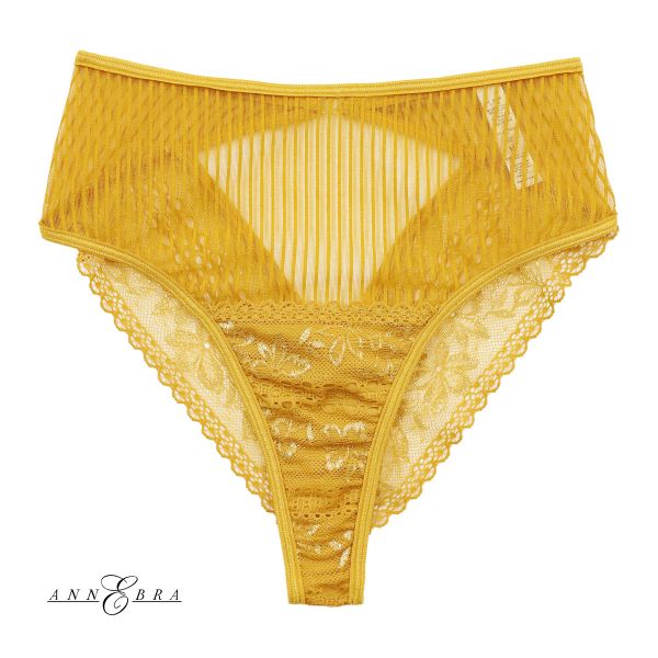 アンブラ ANNEBRA MOOD デザイン ハイウェストショーツ パンツ スタンダード レースショーツ 総レース バックオープン 単品