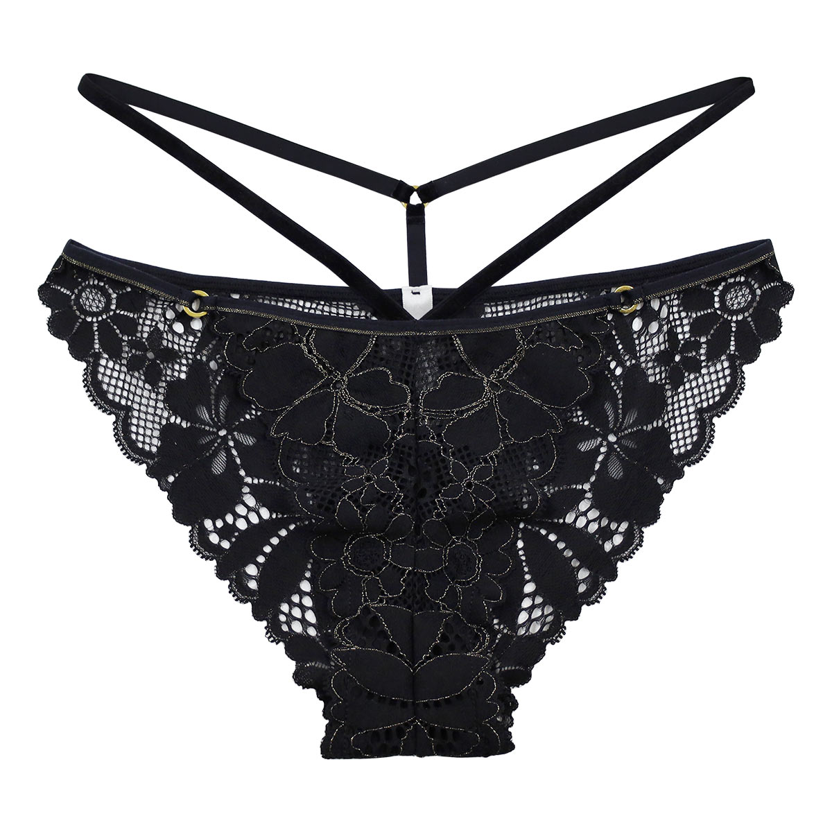 アンブラ ANNEBRA Sensual デザインショーツ ノーマル 総レース 単品 セクシー ランジェリー インポート プレゼント 彼女 下着 海外(BK-ブラック-M)