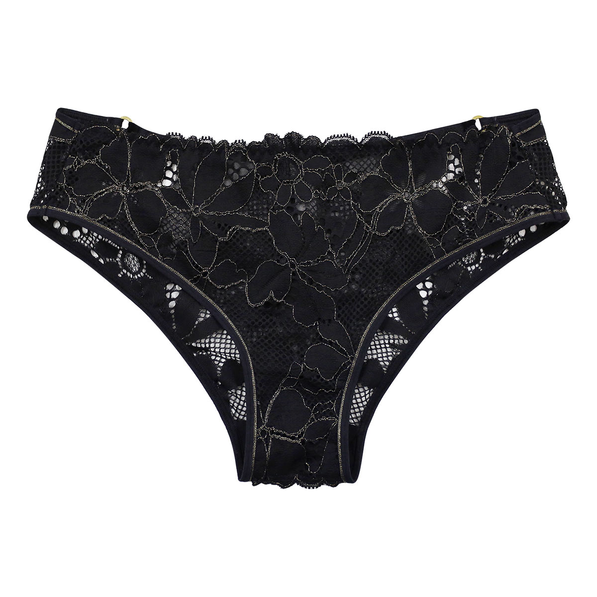 アンブラ ANNEBRA Sensual バックデザインショーツ ノーマル 総レース 単品 セクシー ランジェリー インポート プレゼント 彼女(BK-ブラック-M)