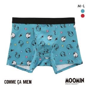 コムサメン Moominハート柄 ボクサーパンツ メンズ COMME CA MEN 前あき アンダーウェア