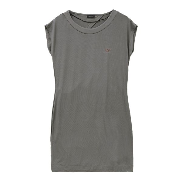 エンポリオ・アルマーニ EMPORIO ARMANI FLUID VISCOSE ロング トップス ルームウェア パジャマ レディース