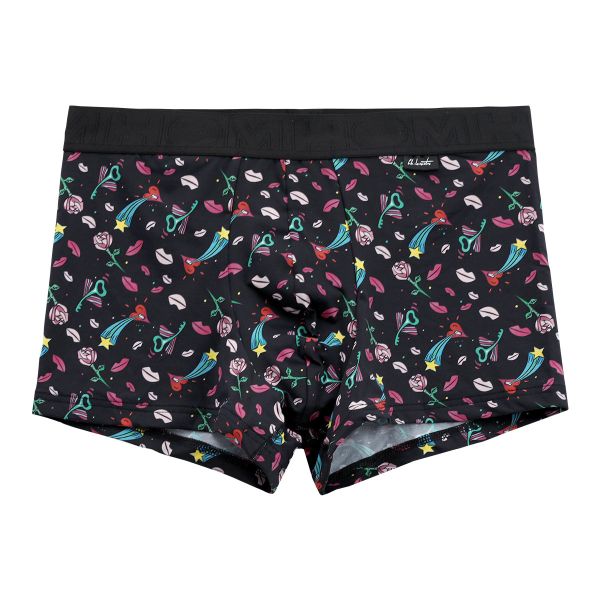オム HOM AMOUR BOXER BRIEFS ボクサーパンツ メンズ 前とじ アンダーウェア ストリートアート
