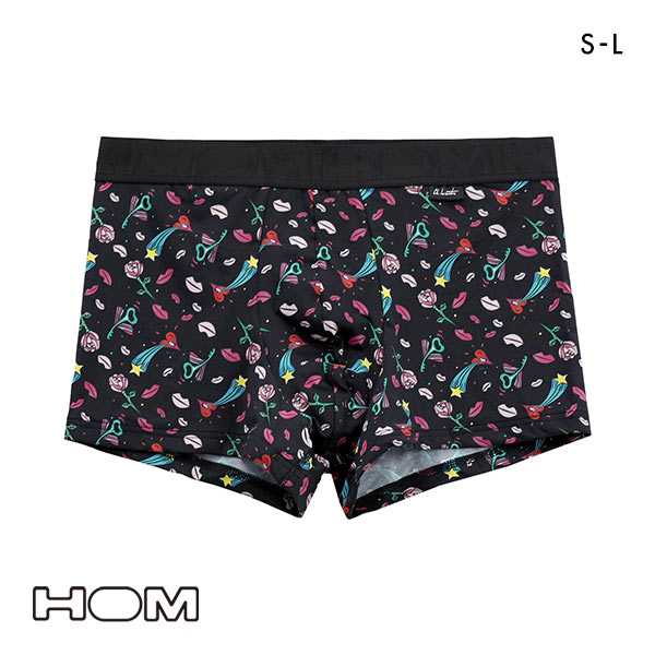 オム HOM AMOUR BOXER BRIEFS ボクサーパンツ メンズ 前とじ アンダーウェア ストリートアート