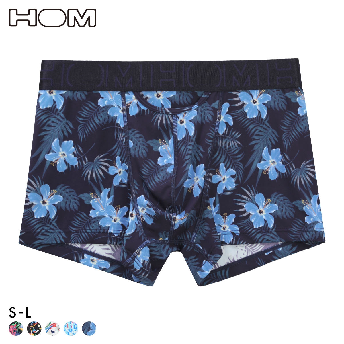 オム HOM HO1 BOXER BRIEFS ボクサーパンツ メンズ 2026SS アンダーウェア 前閉じ ASIA企画(NV-ネイビー-S(日本M))