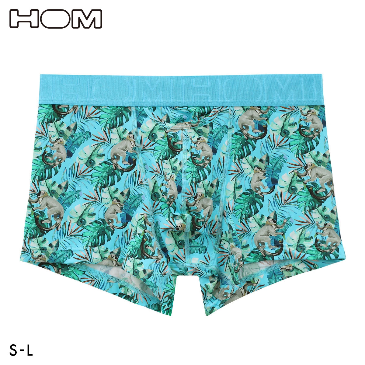 オム ASIA Boxer Briefs HO1 Print ボクサーパンツ 26FW メンズ 前開き HOM(TU-ターコイズ-S)