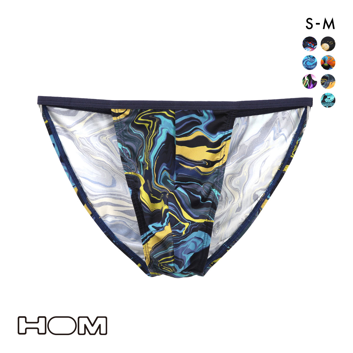 オム Japan Special Collection TANGA BRIEFS タンガブリーフ メンズ フルバック HOM 2025SS(BU-ブルー-S)