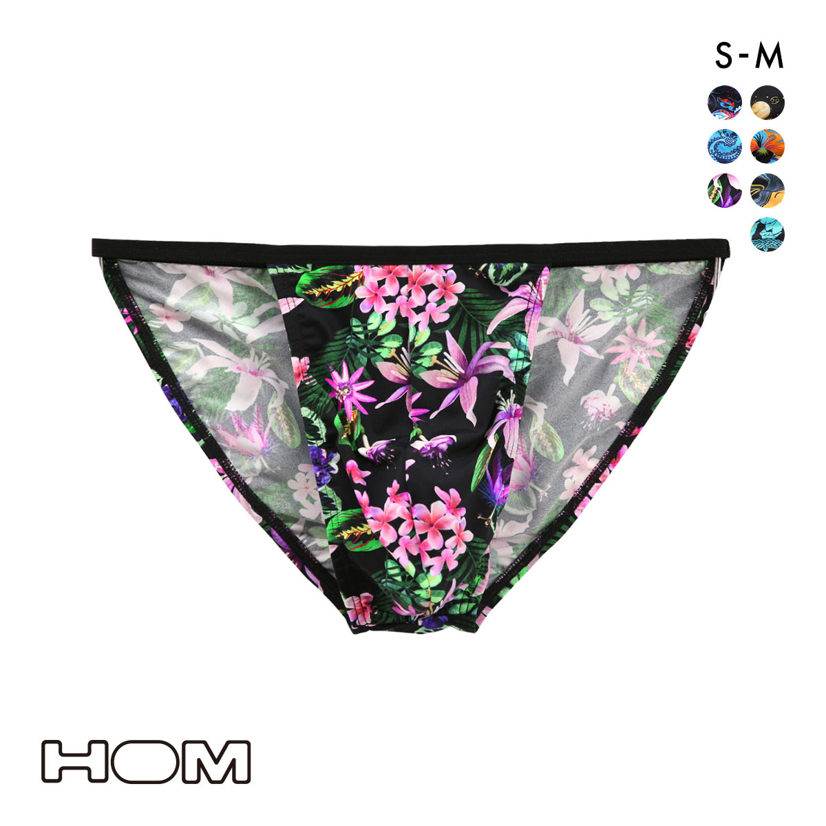 オム Japan Special Collection TANGA BRIEFS タンガブリーフ メンズ フルバック HOM 2025SS(BK-ブラック-S)