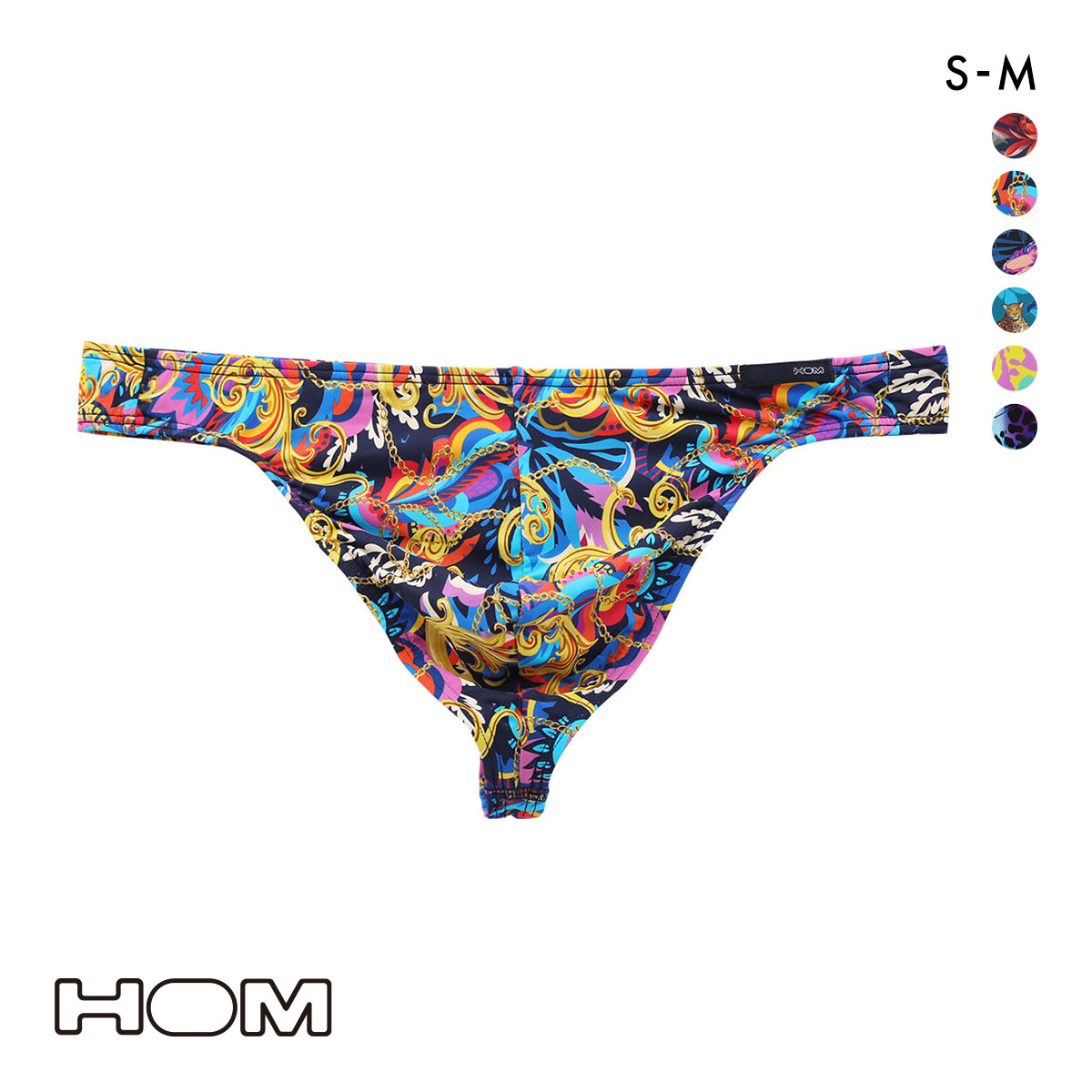 オム Japan Special Collection G-STRING Gストリング 24FW メンズ タンガ Tバック ビキニ 前とじ HOM(MLT-マルチ-S(日本M))