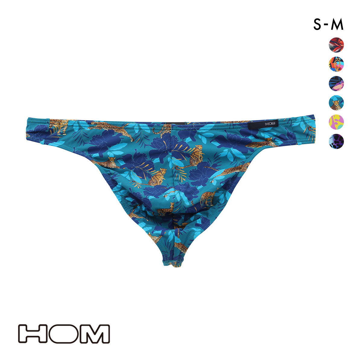 オム Japan Special Collection G-STRING Gストリング 24FW メンズ タンガ Tバック ビキニ 前とじ HOM(BG-ブルーグリーン-S(日本M))