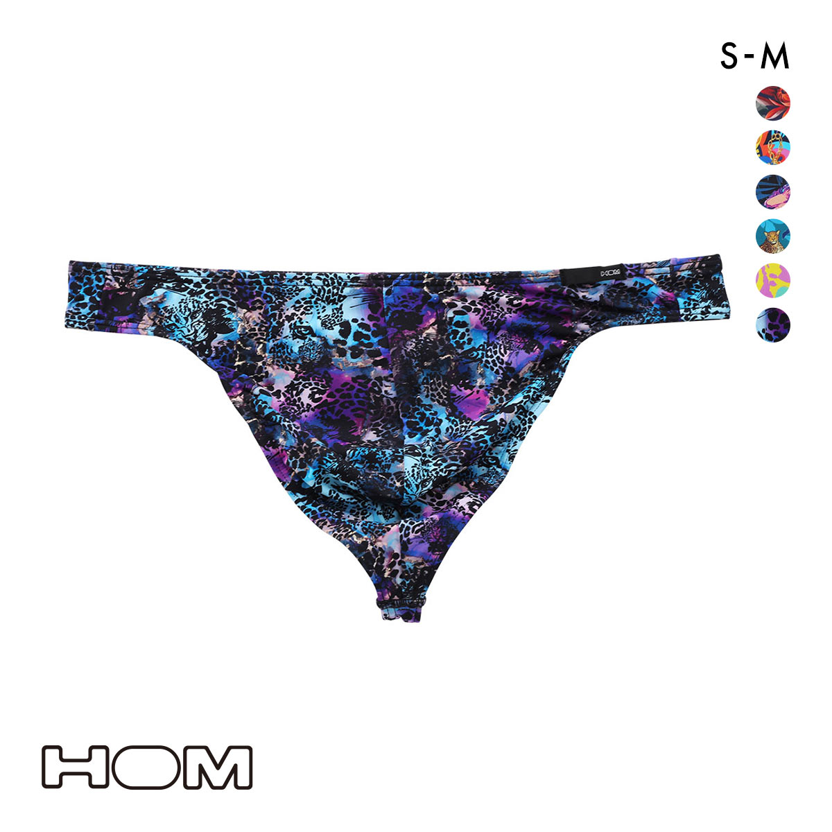 オム Japan Special Collection G-STRING Gストリング 24FW メンズ タンガ Tバック ビキニ 前とじ HOM(PU-パープル-S(日本M))