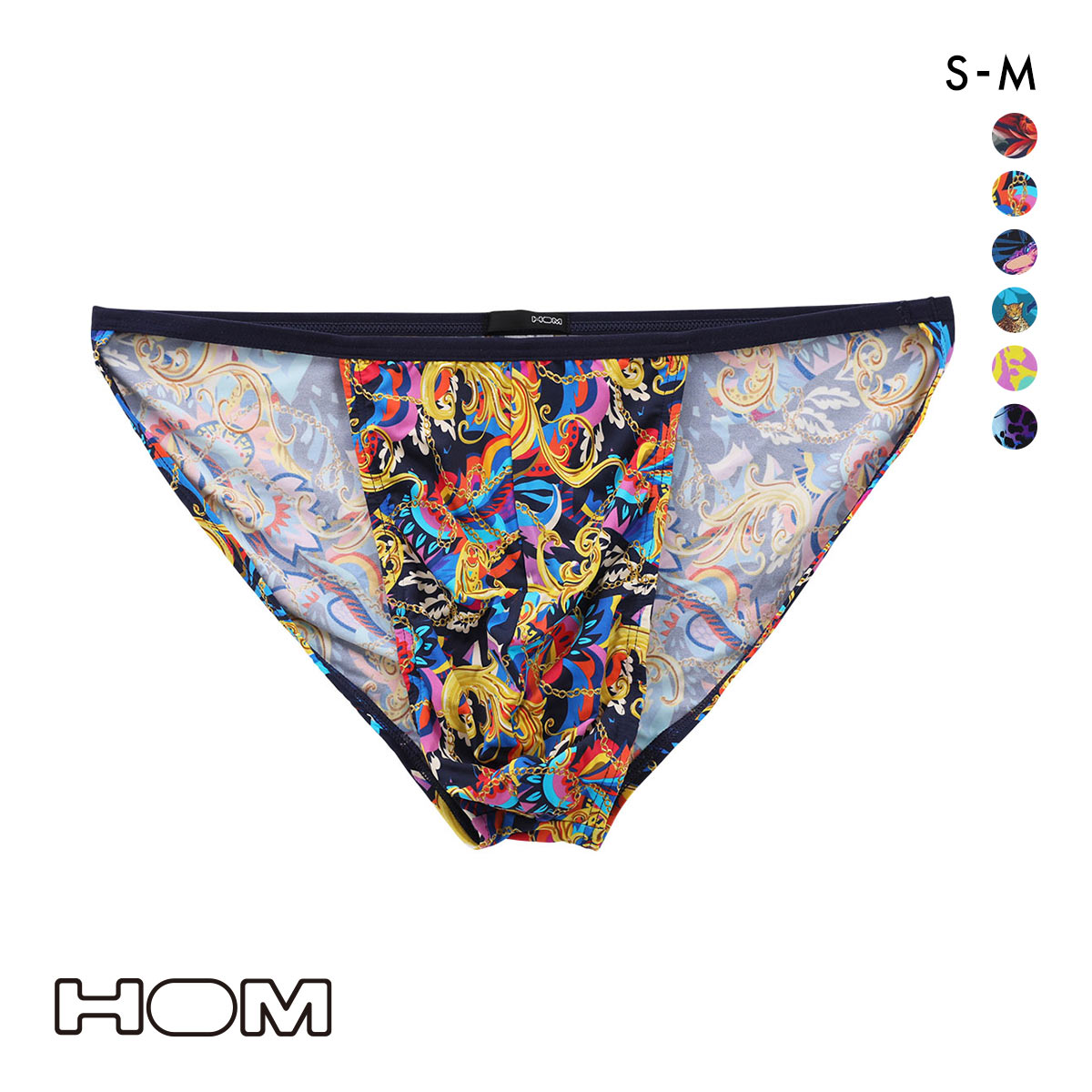 オム Japan Special Collection TANGA BRIEFS タンガブリーフ 24FW メンズ フルバック ビキニ 前とじ HOM(MLT-マルチ-S(日本M))