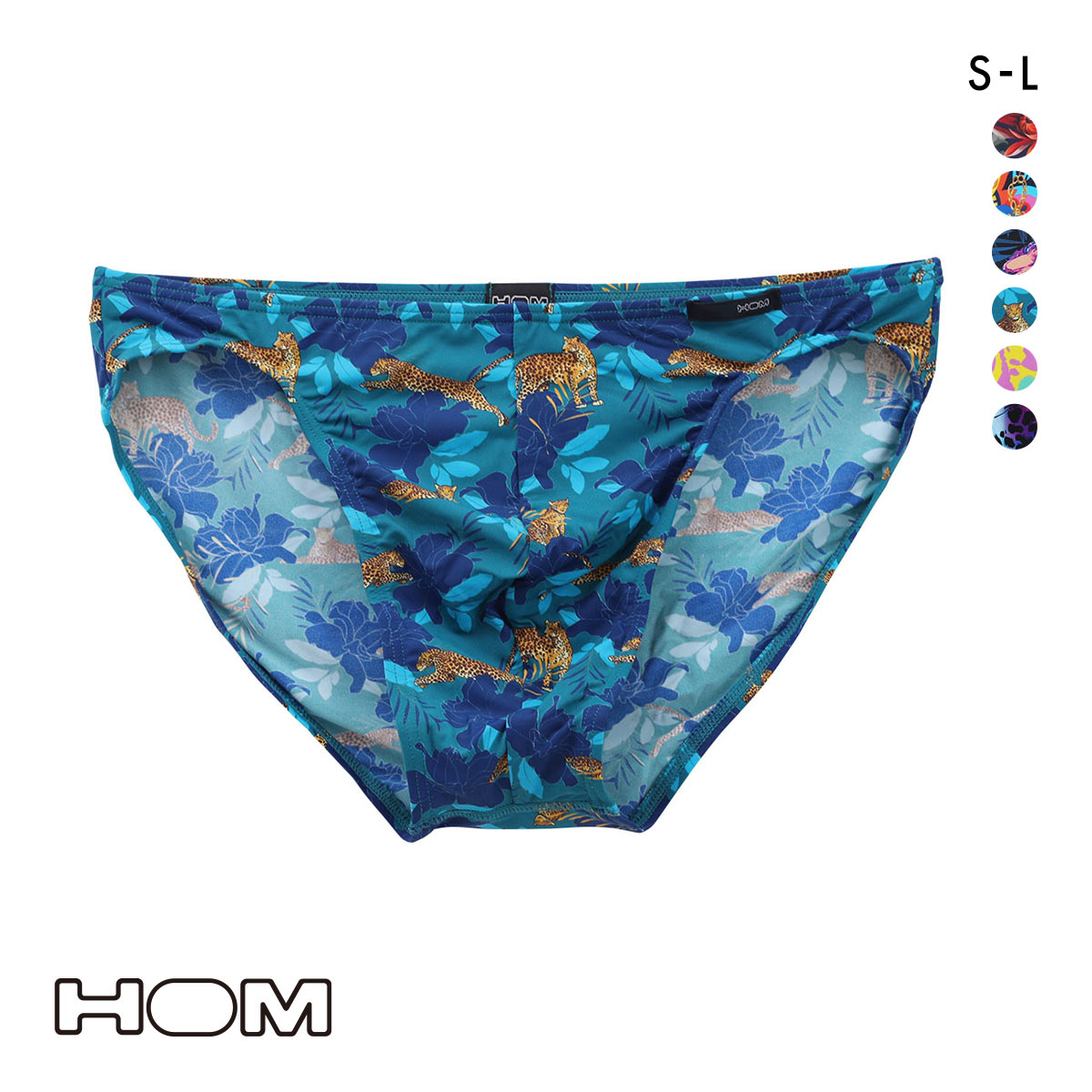 オム Japan Special Collection COMFORT MICRO BRIEFS ブリーフ 24FW メンズ ビキニ 前とじ HOM(BG-ブルーグリーン-S(日本M))