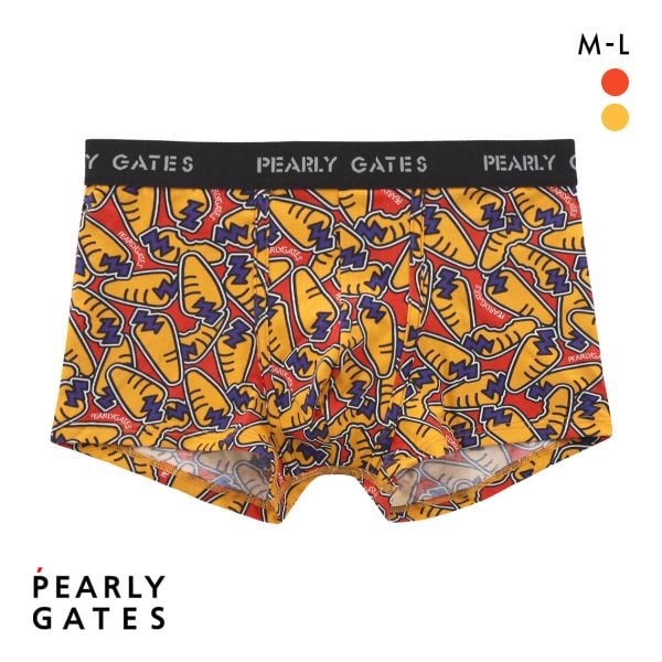 パーリーゲイツ 人参柄プリント ボクサーパンツ メンズ 前とじ アンダーウェア PEARLY GATES
