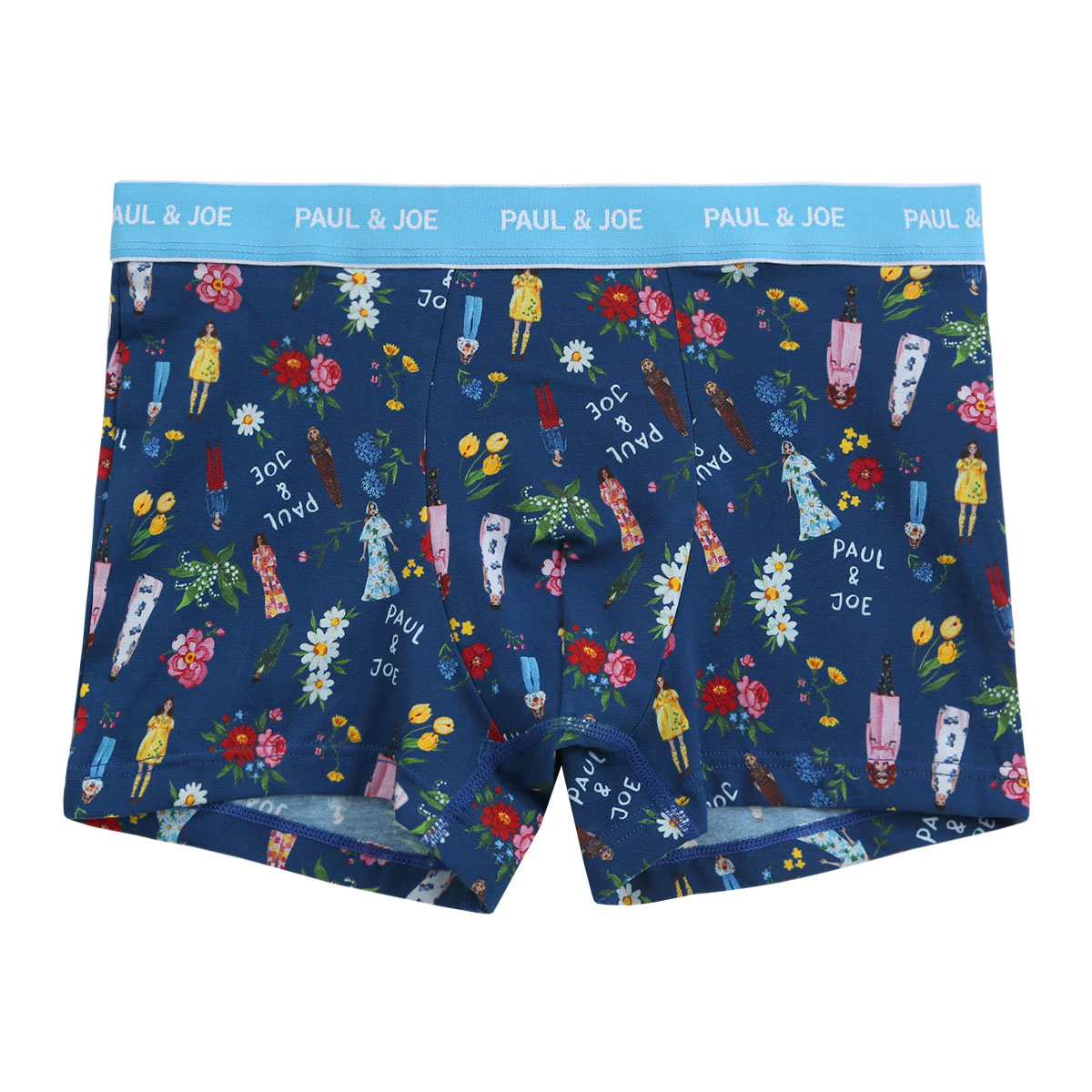 ポール ＆ ジョー PAUL & JOE P&J Muses ボクサーパンツ メンズ 前とじ アンダーウェア(BU-ブルー-M)