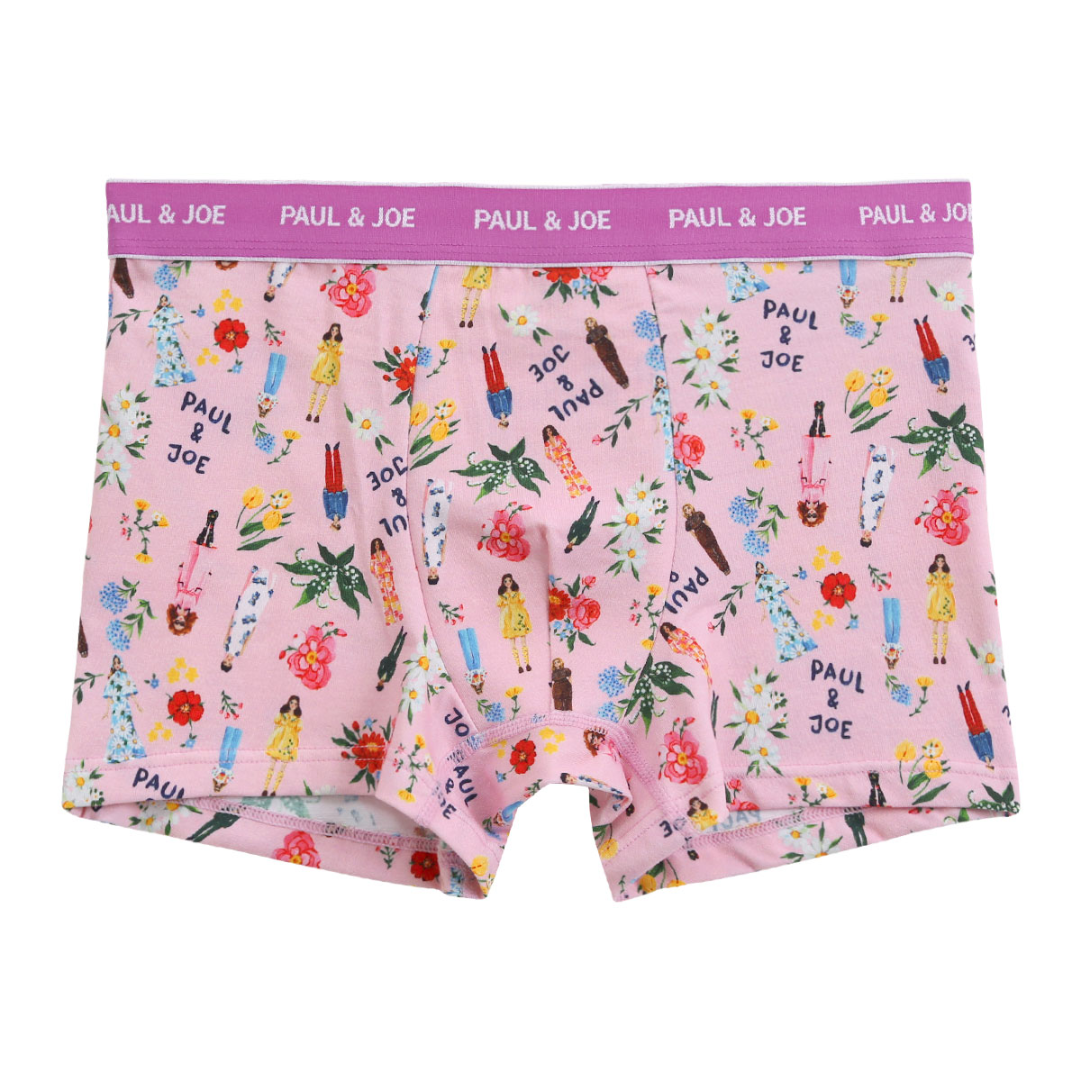 ポール ＆ ジョー PAUL & JOE P&J Muses ボクサーパンツ メンズ 前とじ アンダーウェア(PI-ピンク-M)