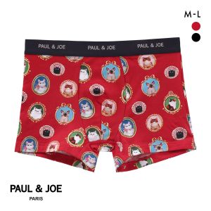 ポール ＆ ジョー 額縁猫柄 ボクサーパンツ メンズ 前とじ アンダーウェア PAUL & JOE